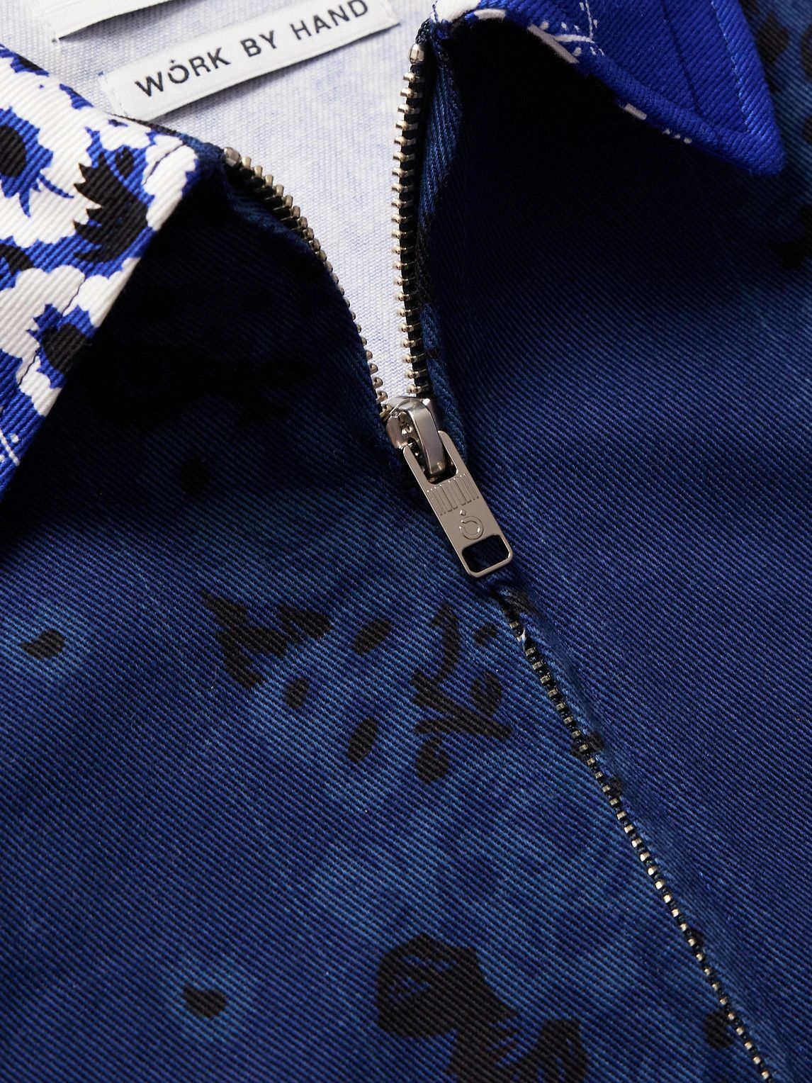 NOMA t.d. - Hand-Dyed Denim Blouson Jacket - Blue