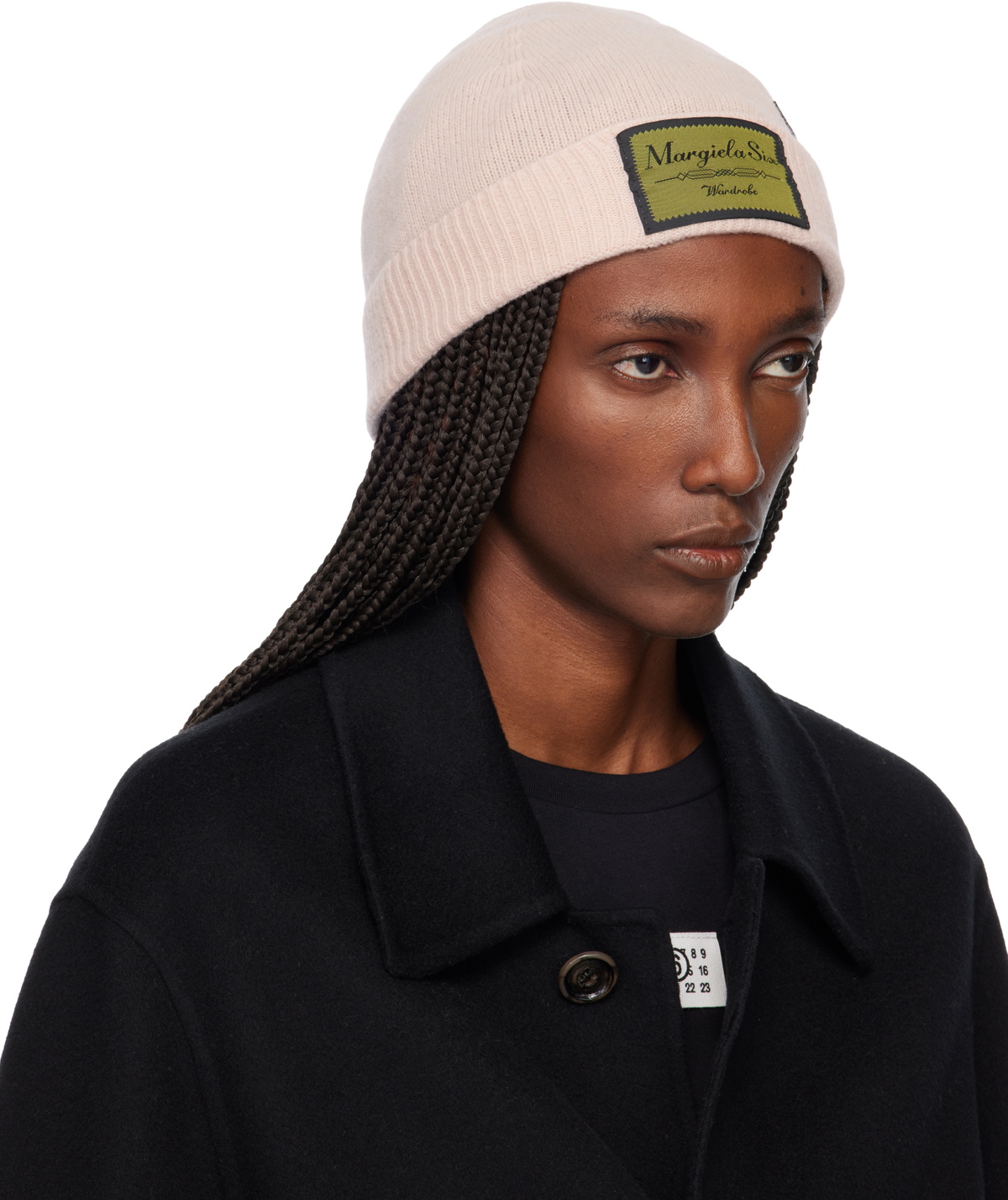 MM6 Maison Margiela Pink Access Labels Story Beanie