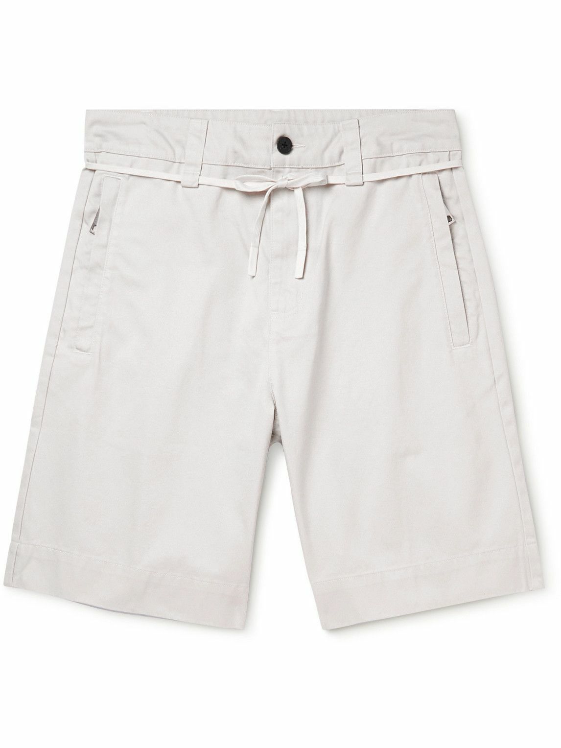 Pete Cotton Twill Shorts in White