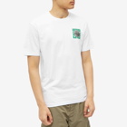 Hikerdelic Men's Peak Meets Precinct T-Shirt in White