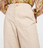 Velvet Mya cropped cotton wide-leg pants
