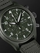 IWC Schaffhausen - Pilot’s Top Gun Woodland Automatic Chronograph 44.5mm Ceramic, Webbing and Rubber Watch, Ref. No. IWIW389106