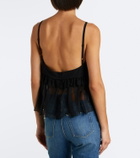 Chloé Ruffled silk crêpe de chine top