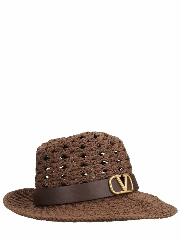 Photo: VALENTINO GARAVANI - Vlogo Signature Fedora Hat