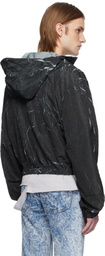 Karmuel Young Navy Pressed Textured Jacket