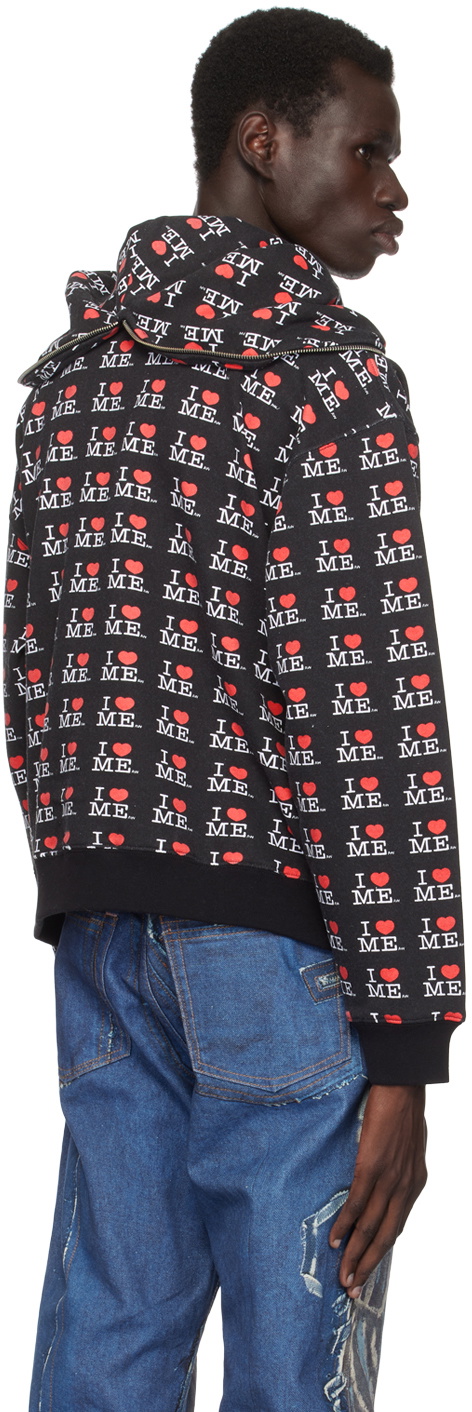 Ashley Williams Black 'I Heart Me' Butterfly Hoodie Ashley