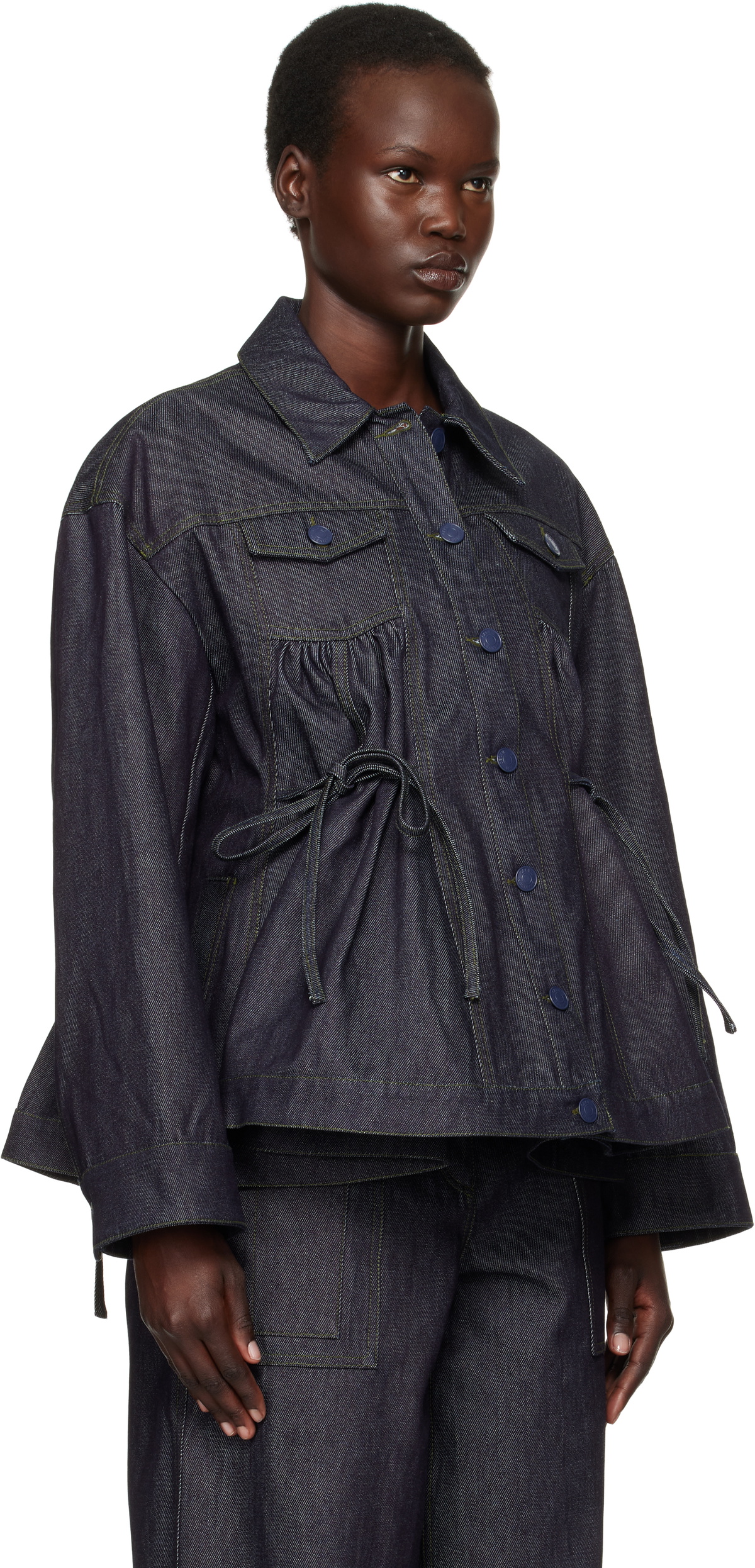 Cecilie Bahnsen Blue Alice Denim Jacket Cecilie Bahnsen
