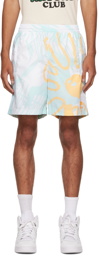 adidas Originals Blue & Orange Adiplay Swim Shorts