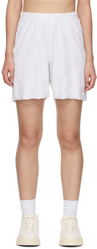 Photo: ERL White Terry Shorts