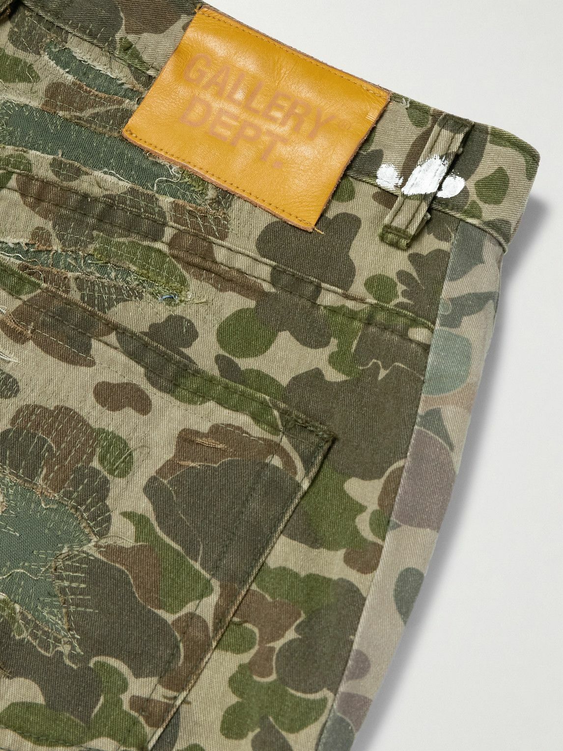 Gallery Dept. - Venura Straight-Leg Patchwork Camouflage-Print Cotton-Canvas Trousers - Green
