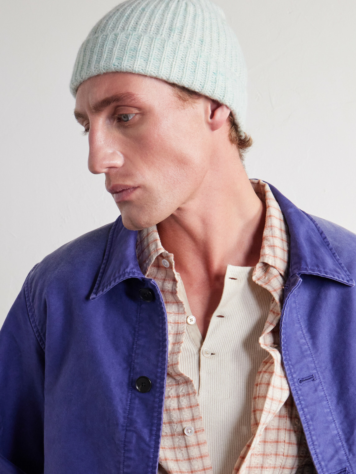 Auralee - Ribbed Cashmere Beanie - Green
