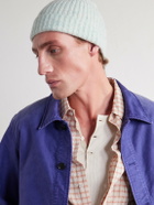 Auralee - Ribbed Cashmere Beanie - Green