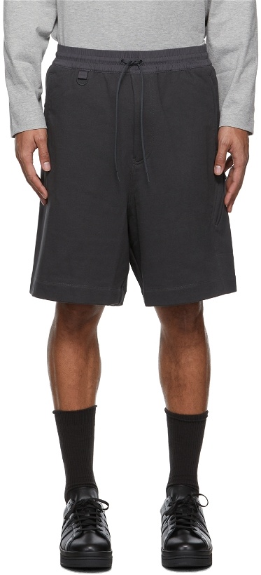 Photo: Y-3 Grey Terry Utility Shorts