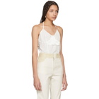 Wendelborn White Silk Inside-Out Bodysuit