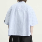 MASTERMIND WORLD Men's Loose Fit Multi Stripe Shirt in Light Blue