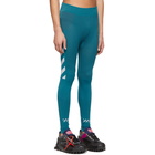 Off-White Blue Seamless Running Off Active Leggings