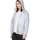 Minotaur Grey and Blue Translucent Hooded Jacket