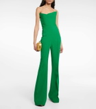 Roland Mouret Asymmetric wool crêpe jumpsuit