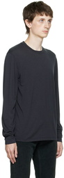 TOM FORD Black Embroidered Long Sleeve T-Shirt