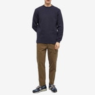 Kestin Men's Humbie Waffle Crew Sweat in Naval Navy