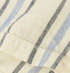 Frescobol Carioca - Striped Linen Towel - Blue