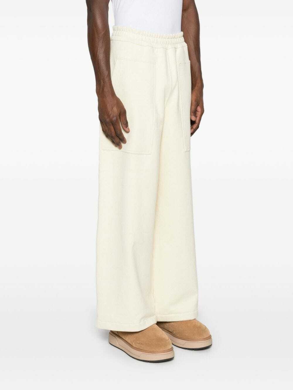 Jil Sander Jil Sander Wide cream trousers in silk blend