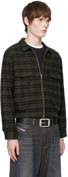 Carne Bollente Green Stay Plaid Jacket
