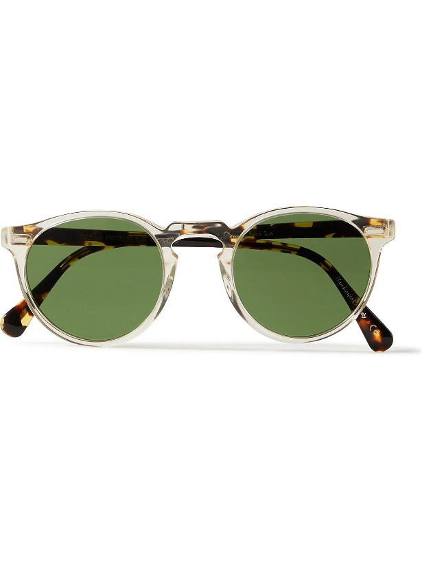 Photo: Oliver Peoples - Gregory Peck Round-Frame Acetate Sunglasses
