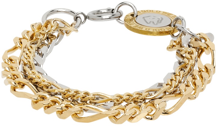 Photo: IN GOLD WE TRUST PARIS Gold & Silver Tiered Bracelet