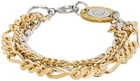 IN GOLD WE TRUST PARIS Gold & Silver Tiered Bracelet