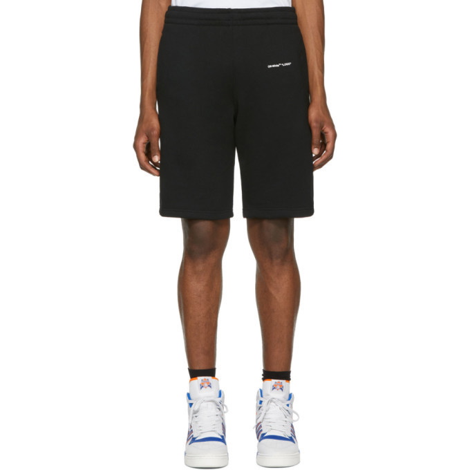 Photo: Off-White Black Logo Sweat Shorts