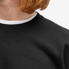 Uniform Experiment Men's Chenille Back Logo Sweatshirt in Black