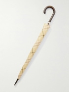 Burberry - Checked Wood-Handle Umbrella
