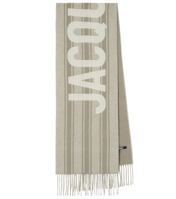 Photo: Jacquemus Logo fringed virgin wool scarf