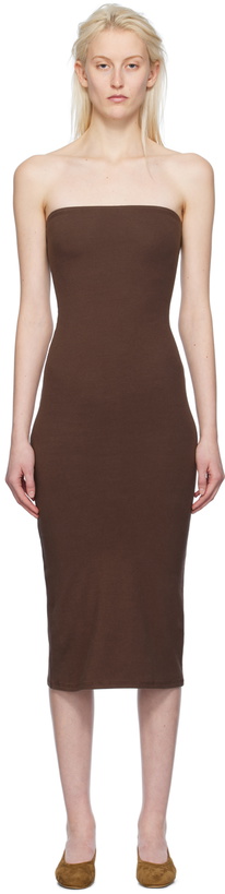 Photo: Gil Rodriguez Brown 'The Tube Convertible' Midi Dress