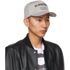 Burberry Black and White Canvas Horseferry Baseball Cap