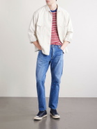 Visvim - Social Sculpture 11 Slim-Fit Straight-Leg Paint-Splattered Jeans - Blue