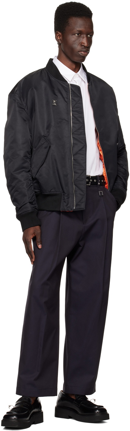 Wooyoungmi Black MA-1 Bomber Jacket