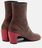 Dries Van Noten 65 leather ankle boots