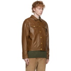 Han Kjobenhavn Brown Faux-Leather Boxy Work Jacket