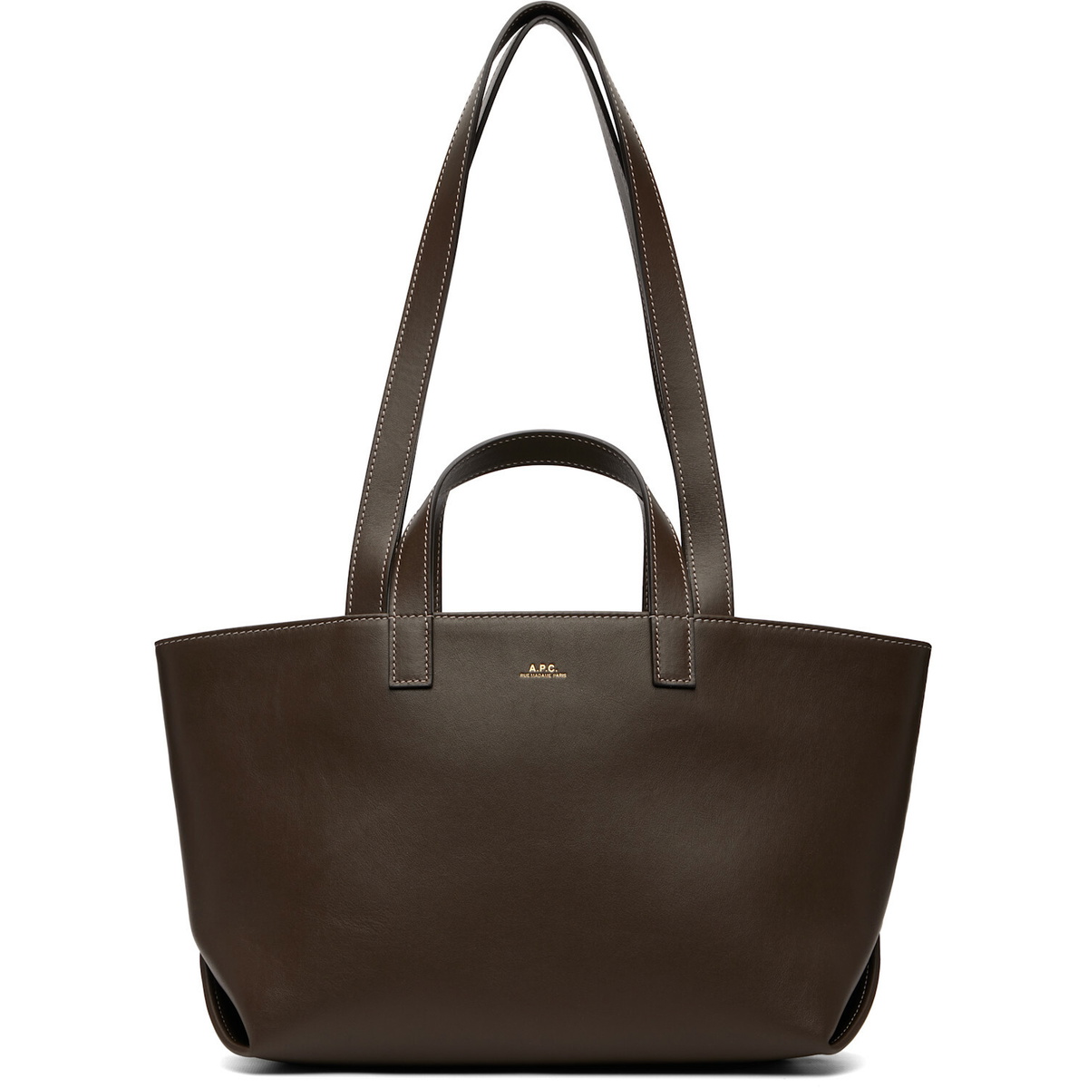 A.P.C. Brown Drummer Small Tote