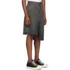 Rick Owens Drkshdw Blue Denim Sissyskirt Shorts