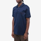 Alexander McQueen Men's Graffiti Logo Polo Shirt in New Indigo