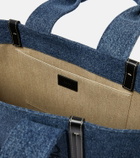 Chloe - Woody Large denim tote bag