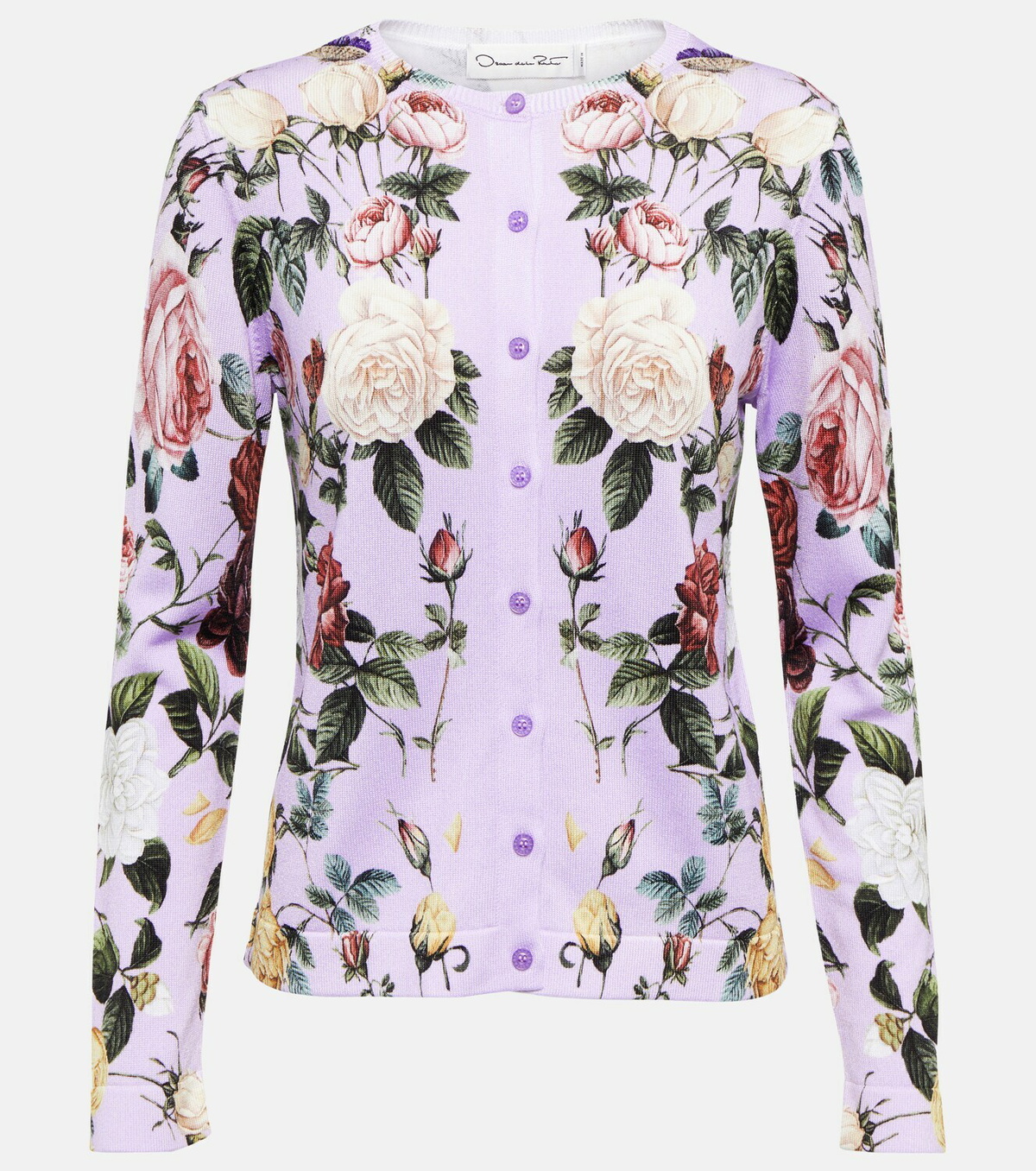 Robe Crayon + Cardigan Oscar De La Renta NEUVE - Imprimé Floral - Taille XS/S/2/4