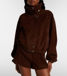 Nour Hammour Pia suede blouson jacket