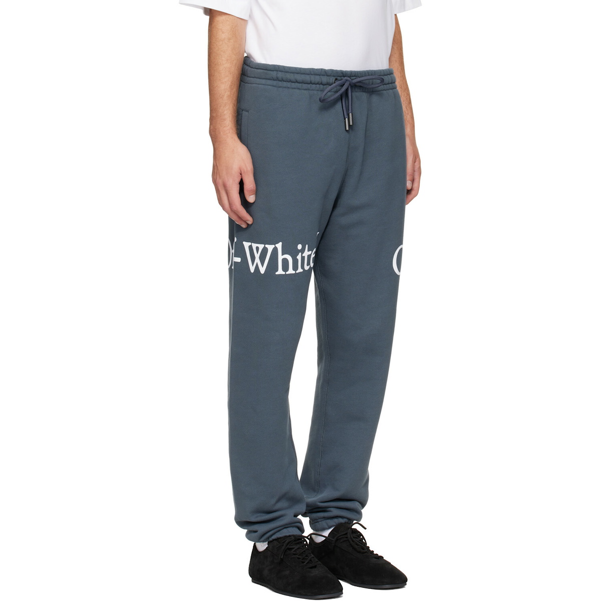 Off-White Gray Bookish Scarf Cuffed Sweatpants