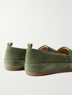 Mulo - Suede Loafers - Green