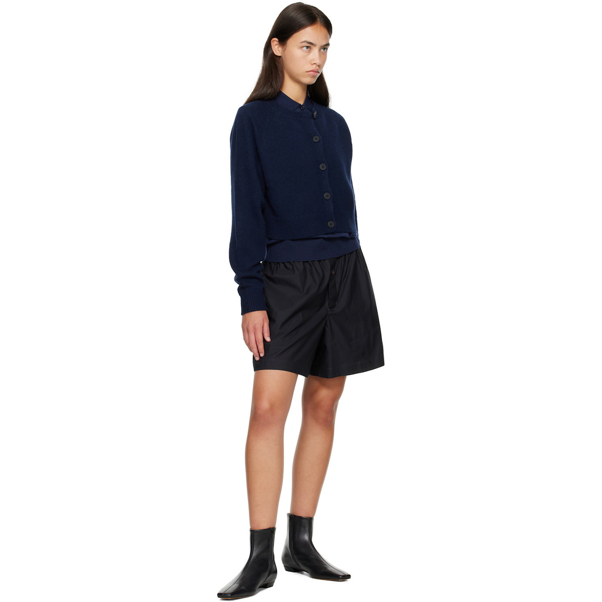 Proenza Schouler Black Trap Flat Ankle Boots