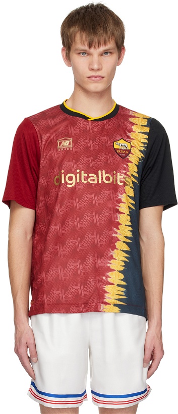 Photo: Aries Red New Balance & AS Roma Edition T-Shirt